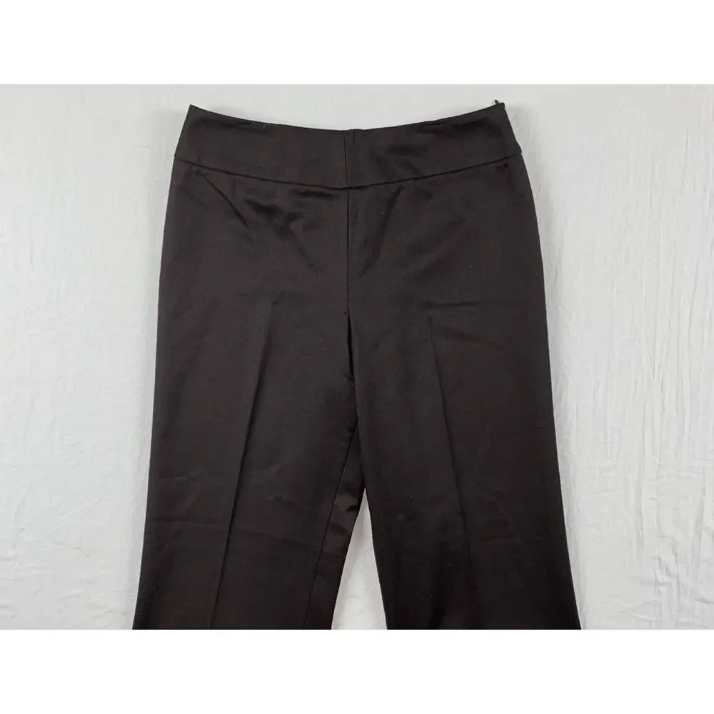 AKRIS Italy Side Zip Flare Leg Lightweight Wool Flannel Pants, Trousers. 8, EUC!